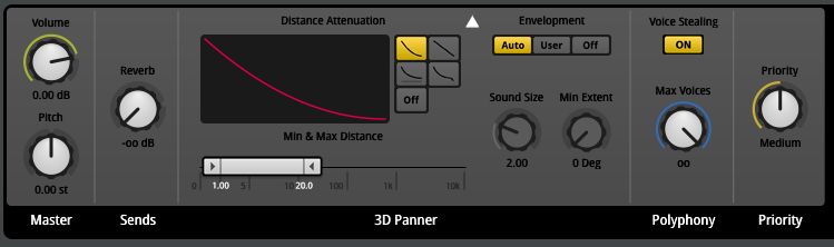 3D panner module